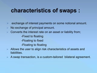 Swaps (derivatives) | PPTX