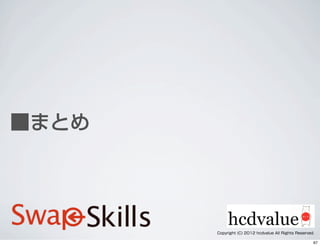 ■まとめ
Copyright (C) 2012 hcdvalue All Rights Reserved.
67
 