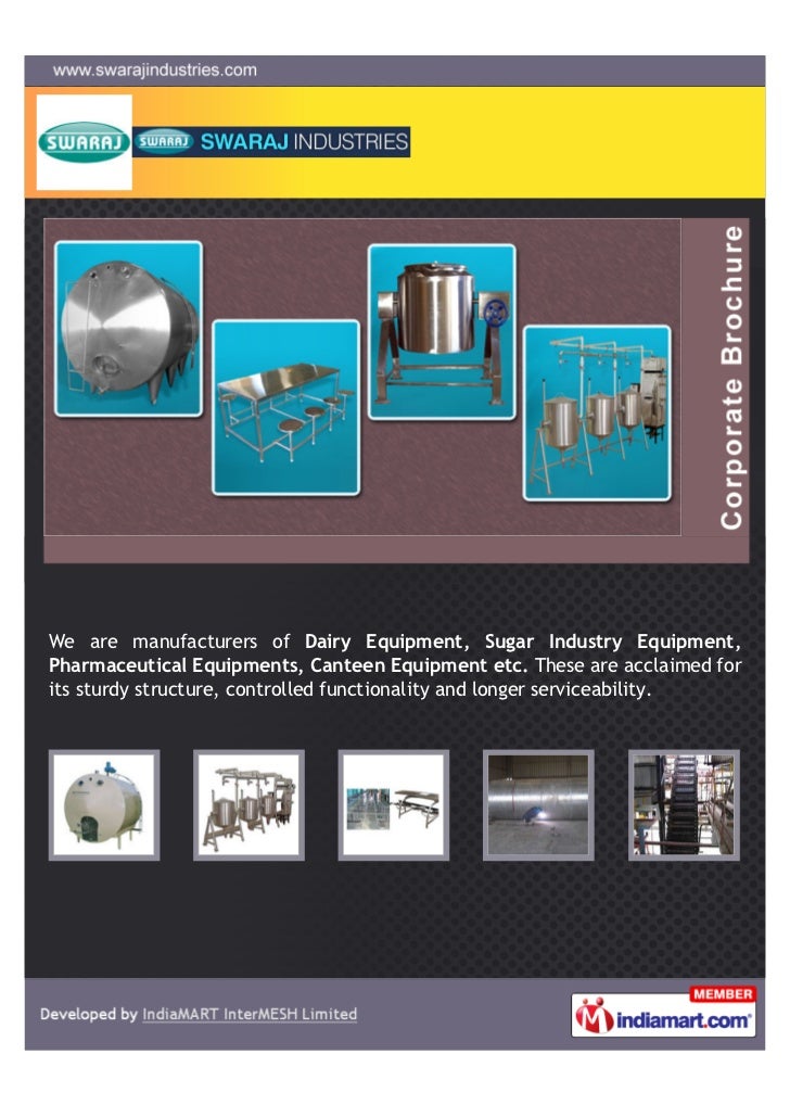 Swaraj Industries, India, Pune, Dairy Equipment