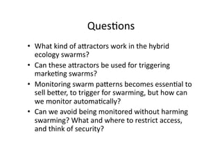 Writing hybrid narratives as a Swarm