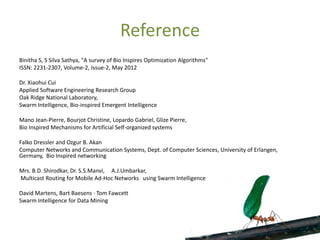 Bio-inspired Artificial Intelligence for Collective Systems | PPTX