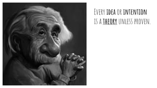 Every idea or intention
is a theory unless proven.
 
