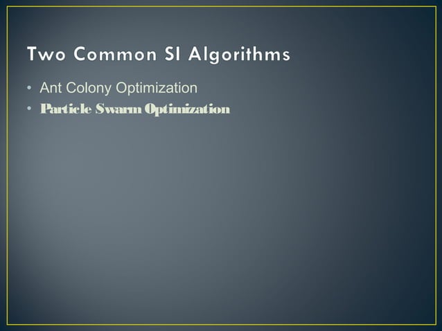 Swarm intelligence | PPT