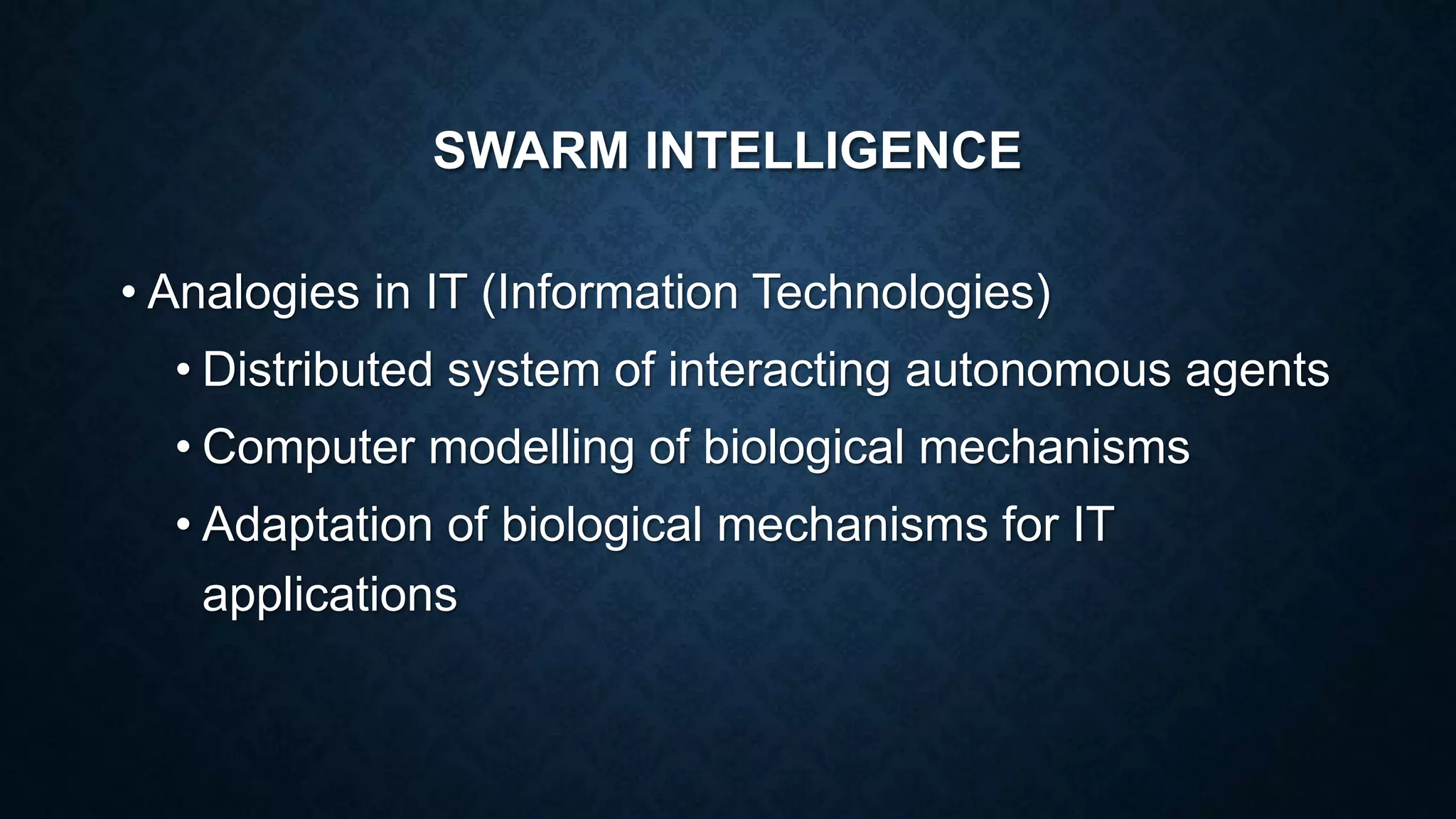 Swarm intelligence | PPT | Free Download