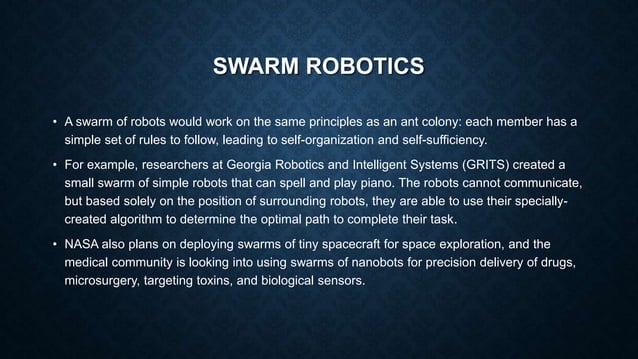 Swarm intelligence | PPT | Free Download