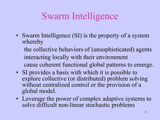 Swarm intelligence pso and aco | PPT