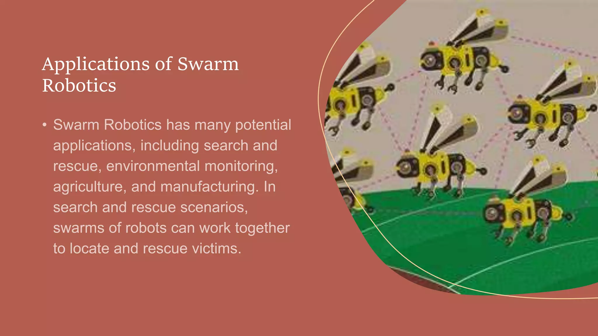 Applications of Swarm
Robotics