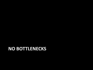 NO BOTTLENECKS
 