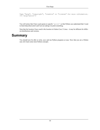 Swaroop c h a byte of python | PDF