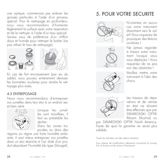 Instruction Manual | Swarovski CL Curio Binoculars| Optics Trade
