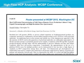 17 © 2015 AB Sciex
High Flow HCP Analysis: WCBP Conference
Poster presented at WCBP 2015, Washington DC
 