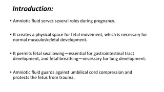 AMNIOTIC FLUID PPT | PPTX