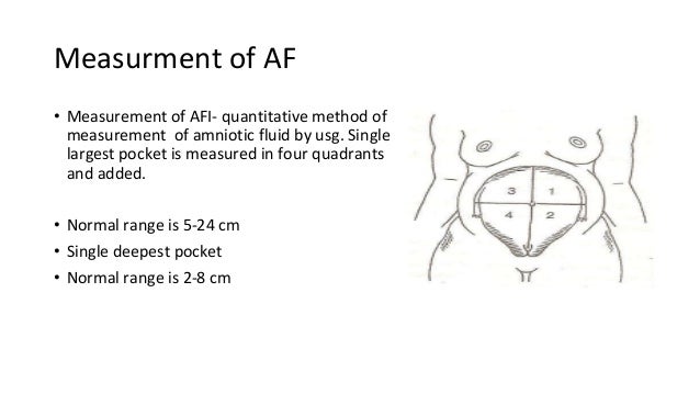 Amniotic Fluid Index Chart Gestational Age