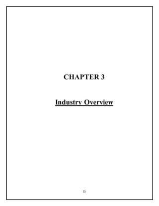 15
CHAPTER 3
Industry Overview
 