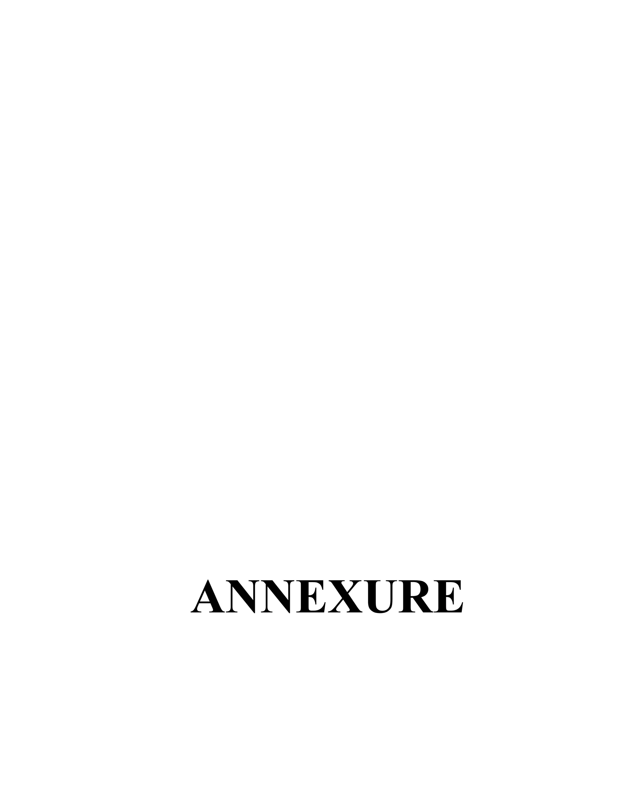 ANNEXURE
 