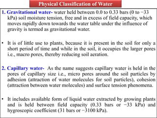 Soil -water -plant relationship | PPTX
