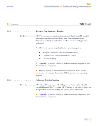 Swat Program Worksheet Swat Training Manual | PDF