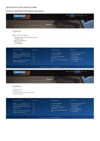 SWAYAM portal manual | PDF