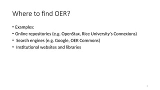 SWAYAM and NPTEL introduction to OER.pptx