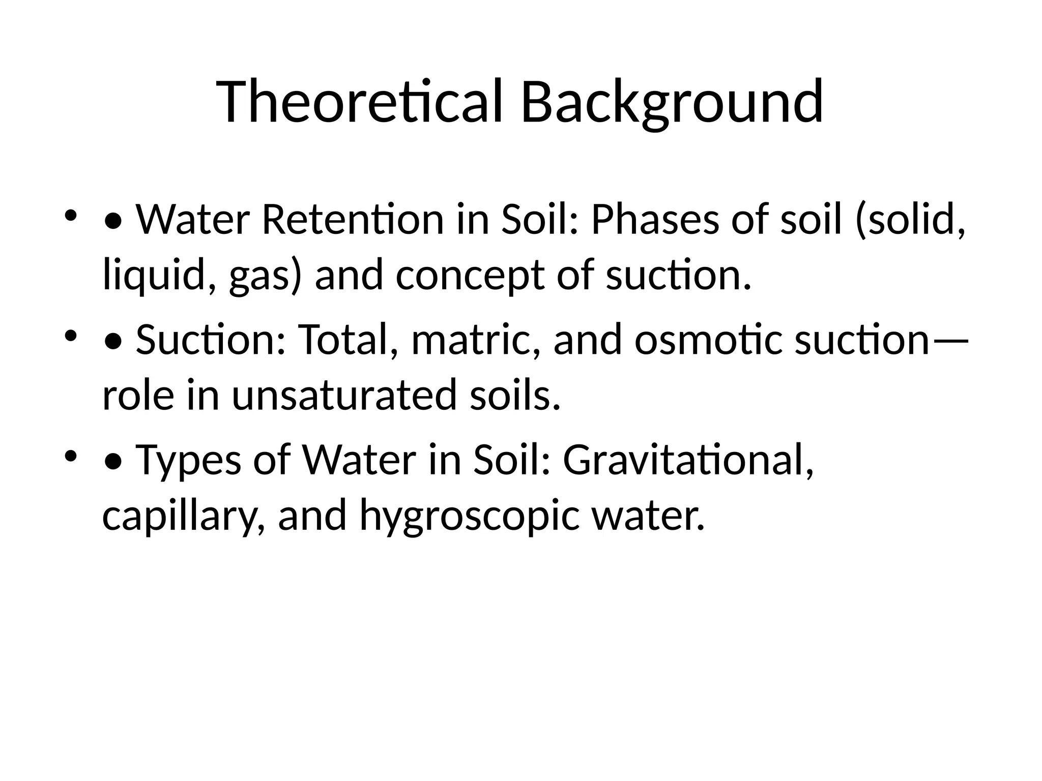 Soil-Water Characteristic Curve (SWCC) ppt | PPTX