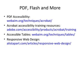 PDF, Flash and More ,[object Object],[object Object],[object Object],[object Object]