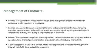 contract management, stages of contract management | PDF
