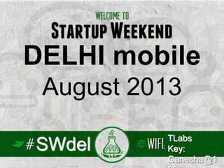 SWdel
DELHI mobile
August 2013
TLabs
Key:
Ganesha@1
 
