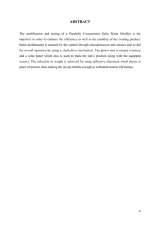 Modification and Testing of Parabolic Concentrator Solar Water ...