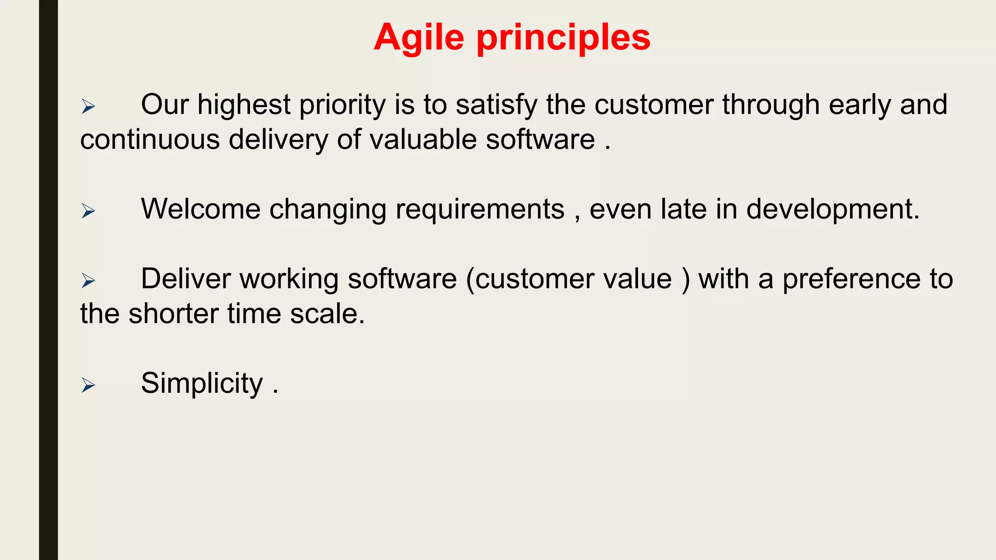 Agile Scrum
 Many projects fail to deliver value in either a timely fashion or at all
For both technical and non-technical reasons. So agile allows us to
focus on delivering the highest business value in the shortest time.
 For progress in project , software is developed and delivered in
small iterations (Sprints).
 It helps the business to see the work , or want to receive product
benefit earlier or help in later changes .
 