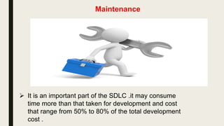 Deployment
 Getting software out of the hands of the developers
into the hands of the users.
 