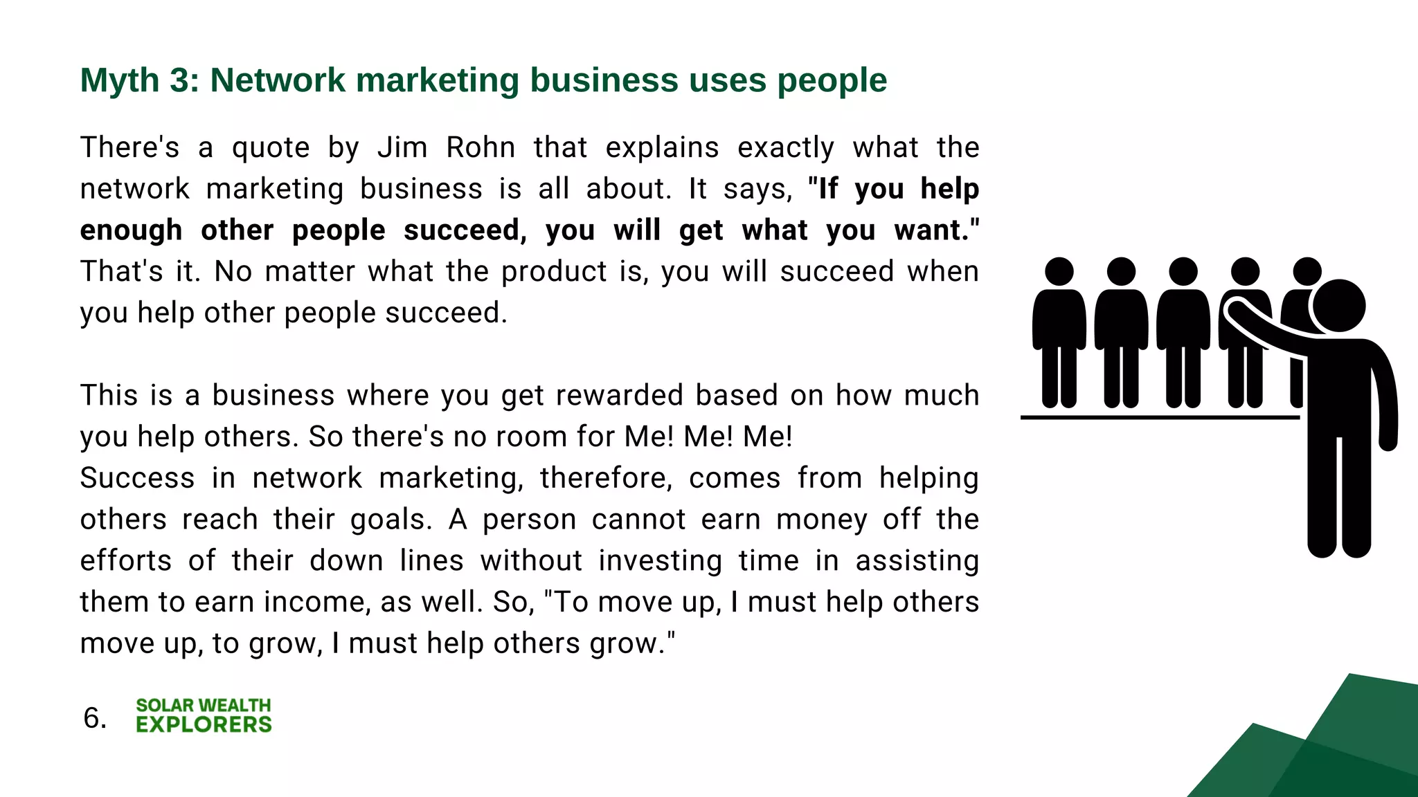 Network Marketing Misconceptions Ppt