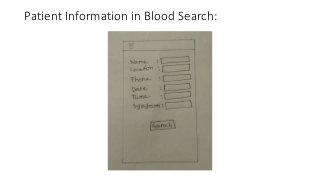 Patient Information in Blood Search:
 