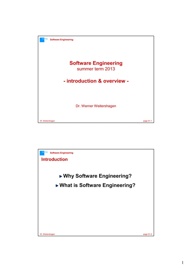Software Engineering Introduction | PDF