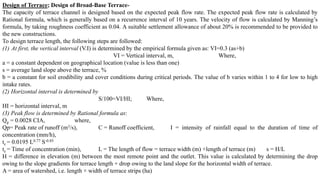 Broead Base Terrence Basics of Soil and water conservation engineering | PDF