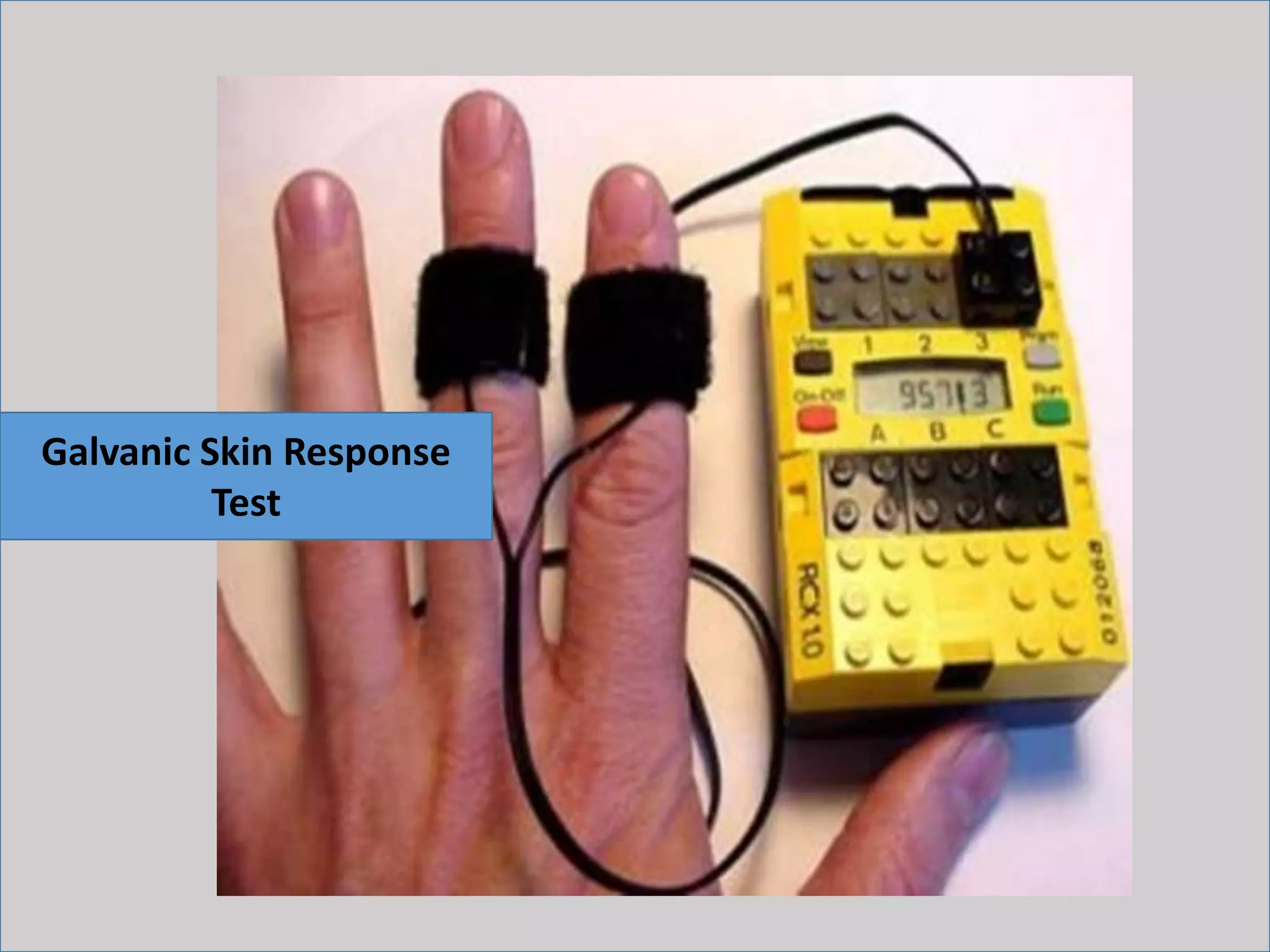 Galvanic Skin Response
Test
 