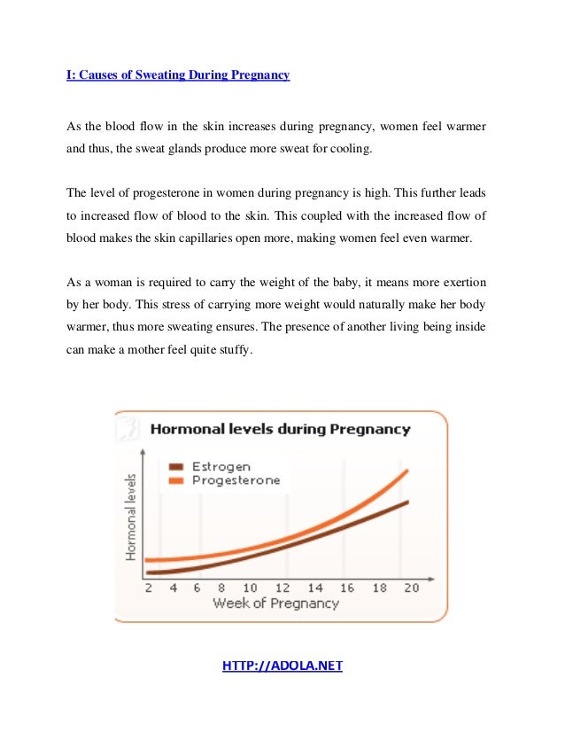 sweating in pregnancy