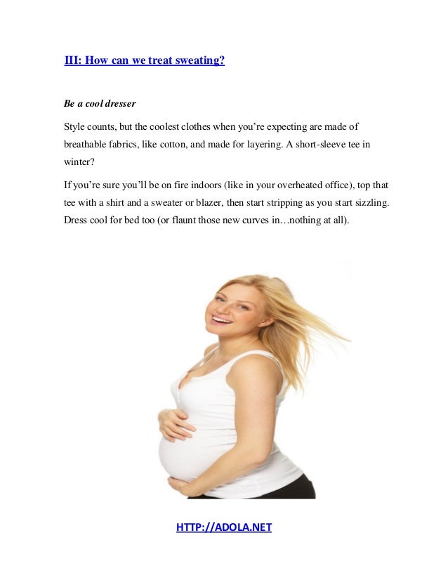 sweating in pregnancy