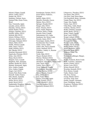 Salustri, Filippo, Canadá
Salwin, Arthur, EEUU
Sanden, Bo, EEUU
Sandmayr, Helmut, Suiza
Santana Filho, Ozeas Vieira,
Brasil
Sato, Tomonobu, Japón
satyadas, antony, EEUU
Satyadas, Antony, EEUU
Schaaf, Robert, EEUU
Scheper, Charlotte, EEUU
Schiffel, Jeffrey, EEUU
Schlicht, Bill, EEUU
Schrott, William, EEUU
Schwarm, Stephen, EEUU
Schweppe, Edmund, EEUU
Sebern, Mark, EEUU
Seffah, Ahmed, Canadá
Selby, Nancy, EEUU
Selph, William, EEUU
Sen, Dhruba, EEUU
Senechal, Raymond, EEUU
Sepulveda, Christian, EEUU
Setlur, Atul, EEUU
Sharp, David, EEUU
Shepard, Terry, Canadá
Shepherd, Alan, Alemania
Shillato, Rrobert W, EEUU
Shintani, Katsutoshi, Japón
Silva, Andres, España
Silva, Andres, España
Singer, Carl, EEUU
Sinnett, Paul, Reino Unido
Sintzoff, André, Francia
Sitte, Renate, Australia
Sky, Richard, EEUU
Smilie, Kevin, EEUU
Smith, David, EEUU
Sophatsathit, Peraphon, Tailandia
Sorensen, Reed, EEUU
Soundarajan, Neelam, EEUU
Sousa Santos, Frederico,
Portugal
Spillers, Mark, EEUU
Spinellis, Diomidis, Grecia
Splaine, Steve, EEUU
Springer, Donald, EEUU
Staiger, John, EEUU
Starai, Thomas, EEUU
Steurs, Stefan, Belgium
St-Pierre, Denis, Canadá
Stroulia, Eleni, Canadá
Subramanian, K.S., India
Sundaram, Sai, Reino Unido
Swanek, James, EEUU
Swearingen, Sandra, EEUU
Szymkowiak, Paul, Canadá
Tamai, Tetsuo, Japón
Tasker, Dan, Nueva Zelanda
Taylor, Stanford, EEUU
Terekhov, Andrey A., Russian
Federation
Terski, Matt, EEUU
Thayer, Richard, EEUU
Thomas, Michael, EEUU
Thompson, A. Allan, Australia
Thompson, John Barrie, Reino Unido
Titus, Jason, EEUU
Tockey, Steve, EEUU
Tovar, Edmundo, España
Towhidnejad, Massood, EEUU
Trellue, Patricia, EEUU
Trèves, Nicolas, Francia
Troy, Elliot, EEUU
Tsui, Frank, EEUU
Tsuneo, Furuyama, Japón
Tuohy, Kenney, EEUU
Tuohy, Marsha P., EEUU
Turczyn, Stephen, EEUU
Upchurch, Richard, EEUU
Urbanowicz, Theodore, EEUU
Van Duine, Dan, EEUU
Van Ekris, Jaap, Países Bajos
Van Oosterhout, Bram, Australia
Vander Plaats, Jim, EEUU
Vegas, Sira, España
Verner, June, EEUU
Villas-Boas, André, Brasil
Vollman, Thomas, EEUU
Walker, Richard, Australia
Walsh, Bucky, EEUU
Wang, Yingxu, Suecia
Wear, Larry, EEUU
Weigel, richard, EEUU
Weinstock, Charles, EEUU
Wenyin, Liu, China
Werner, Linda, EEUU
Wheeler, David, EEUU
White, Nathan, EEUU
White, Stephanie, EEUU
Whitmire, Scott, EEUU
Wijbrans, Klaas, The
Países Bajos
Wijbrans-Roodbergen, Margot,
Países Bajos
Wilkie, Frederick, Reino Unido
Wille, Cornelius, Alemania
Wilson, Charles, EEUU
Wilson, Leon, EEUU
Wilson, Russell, EEUU
Woechan, Kenneth, EEUU
Woit, Denise, Canadá
Yadin, Aharon, Israel
Yih, Swu, Taiwan
Young, Michal, EEUU
Yrivarren, Jorge, Perú
Znotka, Juergen, Alemania
Zuser, Wolfgang, Austria
Zvegintzov, Nicholas, EEUU
Zweben, Stu, EEUU
Borrador
 