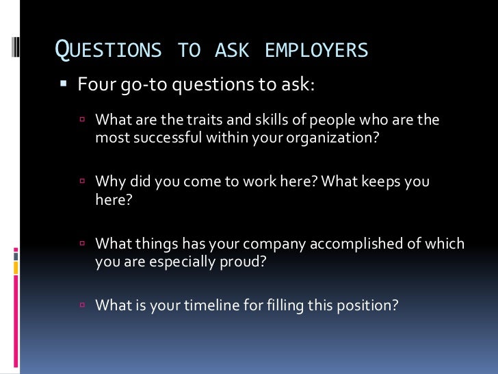 questions to ask at a career fair