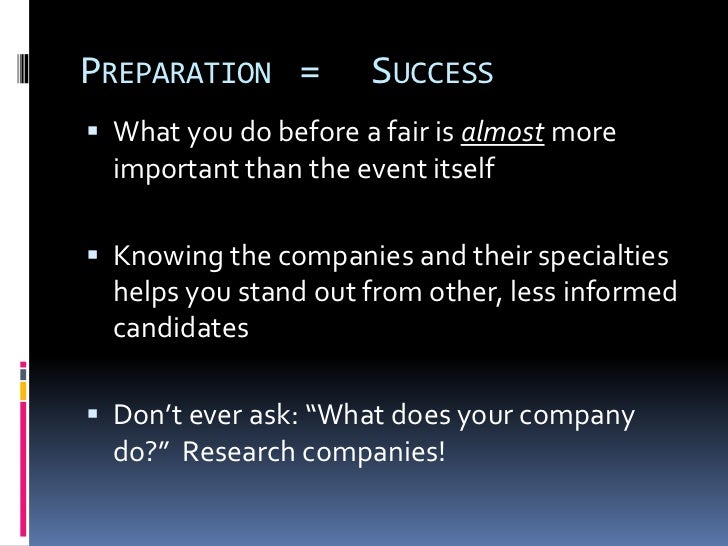 what to ask at career fairs