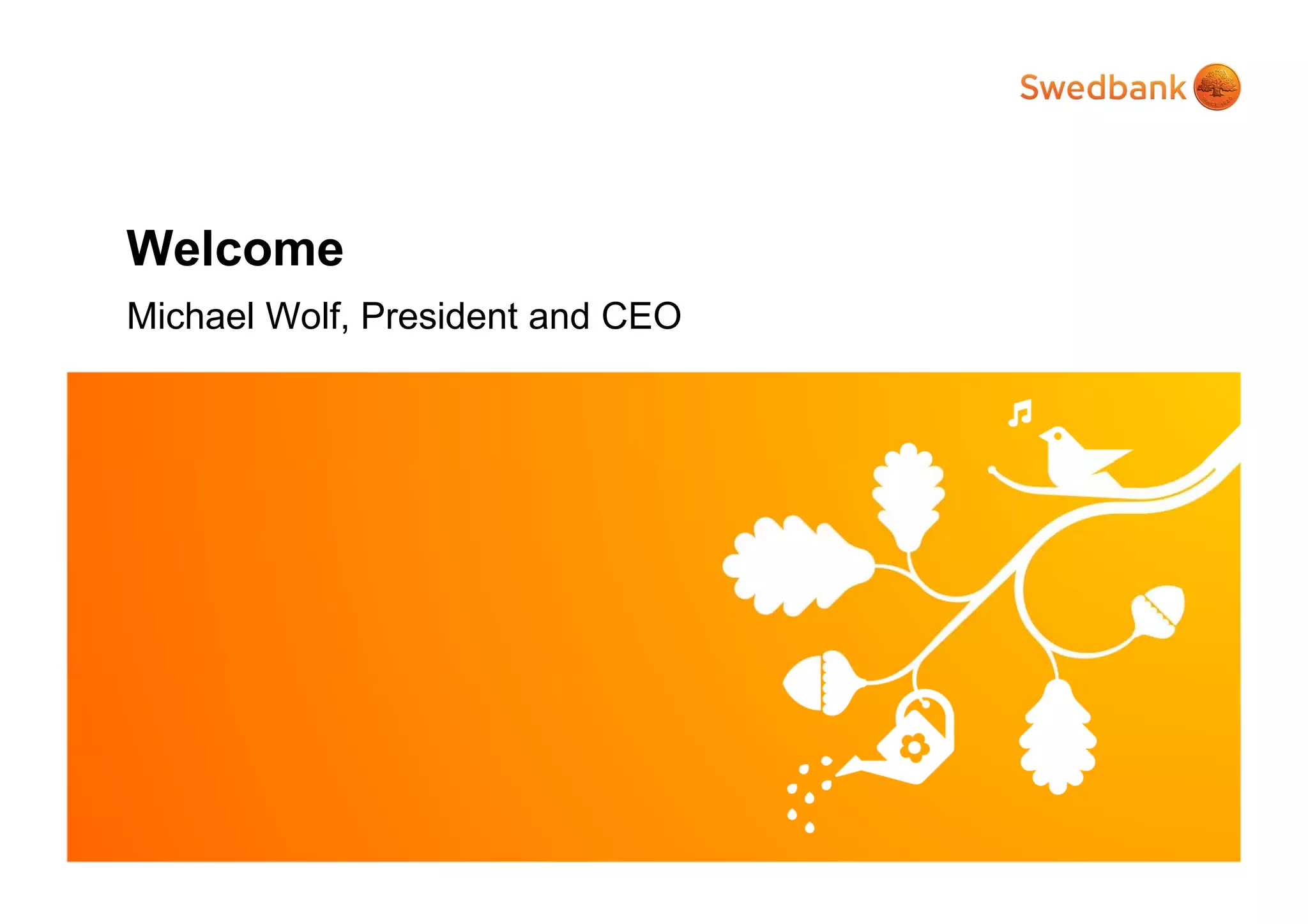 Swedbank CMD Michael Wolf Welcome | PPT | Free Download 
