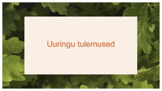 Uuringu tulemused
 