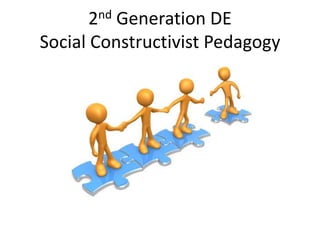 2nd Generation DE
Social Constructivist Pedagogy
 