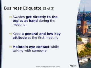 Sweden Powerpoint Country | PPT