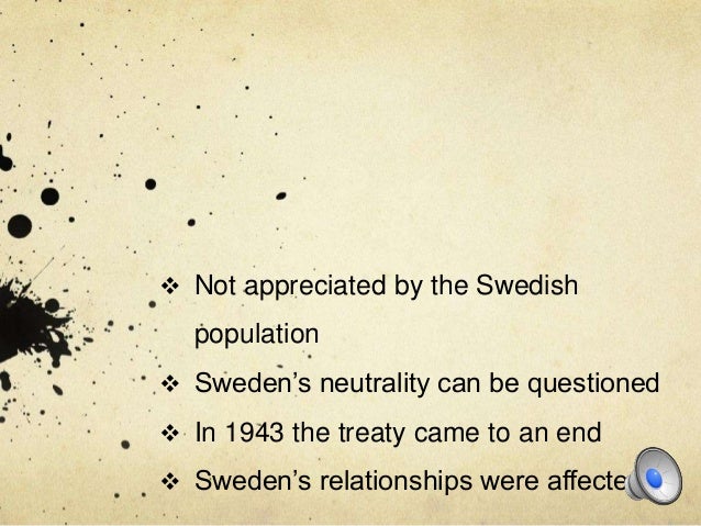 Sweden's neutrality during WW2