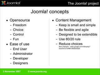 Swedisch Joomla!Day 3 November 2007