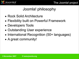 Swedisch Joomla!Day 3 November 2007