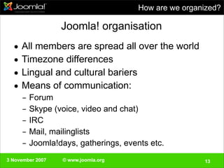 Swedisch Joomla!Day 3 November 2007