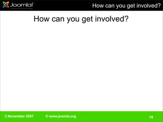 Swedisch Joomla!Day 3 November 2007