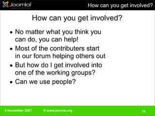 Swedisch Joomla!Day 3 November 2007